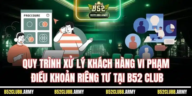 Quyền Riêng Tư B52 Club | Quy Định An Toàn Dữ Liệu Cá Nhân 4 Quy trình xử lý khách hàng vi phạm điều khoản riêng tư tại B52 Club